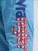 Wrangler® Men's L/S Blue Americana Print Logo Button Shirt