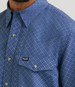Wrangler® Men's S/S Indigo Print ATG Performance Snap Shirt
