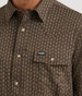 Wrangler® Men's L/S Turkish Coffee Print ATG Technical Snap Shirt