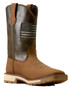 Ariat® Men's Brown/Olive Activator Patriot Wide Square Toe Work Boots