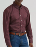 Wrangler® Men's L/S Wine Print Cody Johnson Button Shirt