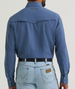 Wrangler® Men's L/S Vintage Indigo ATG Performance Snap Shirt