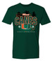 FloGrown® Men's S/S Green Miami Canes Tropical Arch T-Shirt