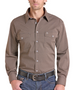 Panhandle Slim® Men's L/S Camel Geo Print 2-Pocket Button Shirt