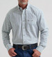 Wrangler® George Strait™ Men's L/S Harbor Teal Print Button Shirt