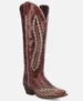Laredo® Ladies' Deep Red Roxelle Wide Calf Tall Western Boots