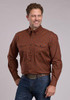 Roper® Men's L/S Rust/Blue Print Button Shirt