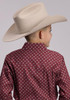 Roper® Boy's L/S Red Maple Foulard Print Snap Shirt