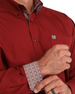 Cinch® Men's L/S Solid Burgundy Classic Fit Button Shirt