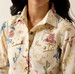 Ariat® Girls' L/S Cream Desert Run Toile Snap Shirt