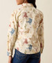 Ariat® Girls' L/S Cream Desert Run Toile Snap Shirt