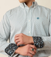 Ariat® Men's L/S Off-White Multi-Dot WF Bryton Fitted Button Shirt