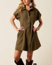 Ariat® Ladies' S/S Olive Green Cody Denim Dress
