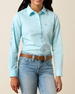 Ariat® Girls' L/S Saltwater Henna Stripe Kirby Button Shirt