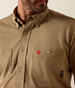 Ariat® Men's L/S Field Khaki FR Airfield Button Work Shirt
