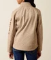 Ariat® Girls' Faded Leopard Logo Softshell Jacket