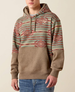 Ariat® Men's L/S Dark Brindle Heather Southwest Color Block Hoodie