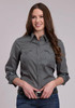 Roper® Ladies' L/S Sage Green Western Snap Shirt