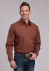 Roper® Men's L/S Sienna Brown Snap Shirt