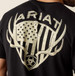 Ariat® Men's S/S Black Euromount Patriot T-Shirt