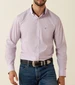 Ariat® Men's L/S Purple Ash WF Solid Pinpoint Oxford Classic Fit Button Shirt
