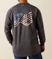 Ariat® Men's L/S Charcoal Heather FR Air Lineman T-Shirt