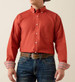 Ariat® Men's L/S Ketchup Dot Print WF Willet Fitted Button Shirt
