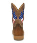 Justin® Men's Pecan Brown/USA 11" Bolt WP Square Toe Work Boots