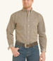 Panhandle Slim® Men's L/S Brown Mini Medallion Print Button Shirt