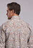 Stetson® Men's L/S Brown/Blue Saddle Paisley Button Shirt
