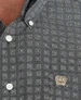 Cinch® Men's L/S Navy Square Geo Print Button Shirt