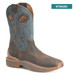 Double H Phantom Rider® Men's Brown/Blue Emperor Wide Square Toe Work Boots