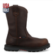Twisted X® Men's Dark Brown 11" USA Built Round Nano Toe Pull-on Work Boots
