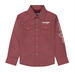 Wrangler® Boys' L/S Red Diamond Print Logo Button Shirt