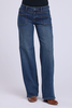 Stetson® Ladies' MR 675 Patch Pocket Yoked Wide Leg Jeans