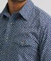 Wrangler 20X® Men's L/S Navy Dice Competition Advanced Comfort Snap Shirt