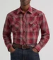 Wrangler Retro® Men's L/S Rust Canyon Plaid Snap Shirt