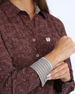 Cinch® Ladies' L/S Purple Paisley Print ArenaFlex Button Shirt