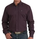 Cinch® Men's L/S Solid Purple Button Shirt