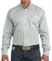 Cinch® Men's L/S Light Blue/Tsn Striped Button Shirt