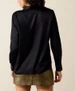 Ariat® Ladies' L/S Black Satin Mira Concho Snap Shirt