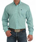 Cinch® Men's L/S Turquoise Geo Print Button Shirt