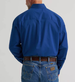 Wrangler® George Strait™ Men's L/S Solid Blue Creek Button Shirt