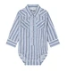 Wrangler® Baby Boys' L/S Blue/White Stripe Snap Onesie