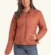 Panhandle Slim® Ladies' Brown/Rust Reversible Wine Quilted Jacket