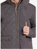 Rock & Roll Denim® Men's Grey Diamond Quilted/Microsuede Trim Jacket