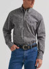 Wrangler® George Strait™ Men's L/S Heritage Ash Grey Paisley Button Shirt