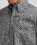 Wrangler® George Strait™ Men's L/S Heritage Ash Grey Paisley Button Shirt