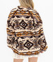 Emma + Grace® Ladies' Brown Serpae Print Sherpa Pullover