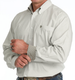 Cinch® Men's L/S Olive/White Diamond Print Button Shirt
